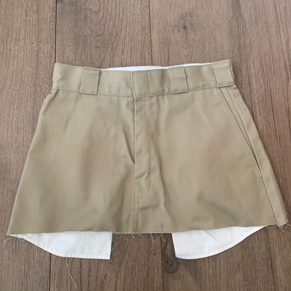 Dickies Women's Khaki Mini Skirt - Picture 1 of 6